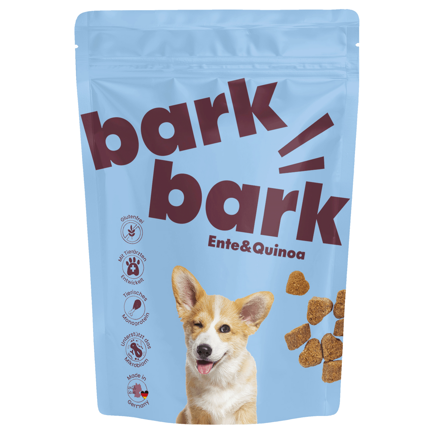 Bark Bark - Bark Ente & Quinoa - 150g Premium Hunde Leckerlis