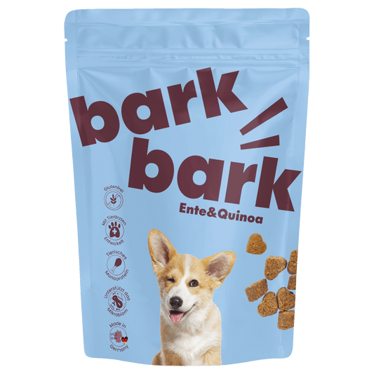 Bark Bark - Bark Ente & Quinoa - 150g Premium Hunde Leckerlis