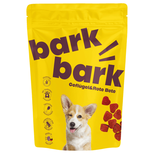 Bark Bark - Geflügel & Rote Bete - 150g Premium Hunde Leckerlis